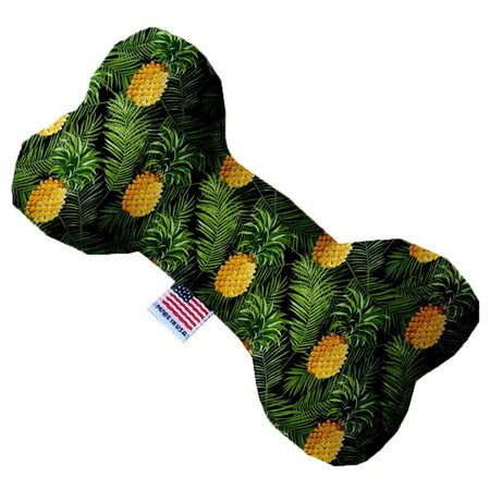 Mirage Pet Products Pineapples in Paradise Canvas Bone Dog Toy 6 in. 1252-CTYBN6